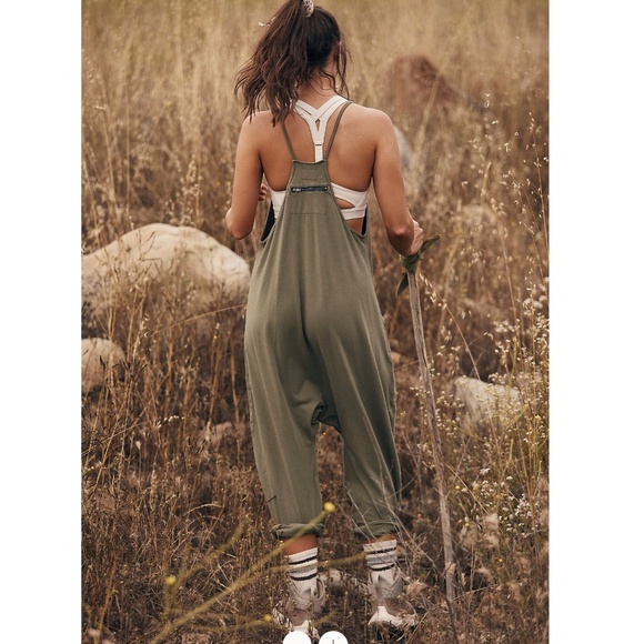 LIKE NEW Free People Hot Shot Onesie in Sea Grass (Size XS) - Picture 2 of 9